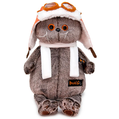 Мягкая игрушка Кот Басик в шлеме и шарфе Budi Basa Ks22-009 1